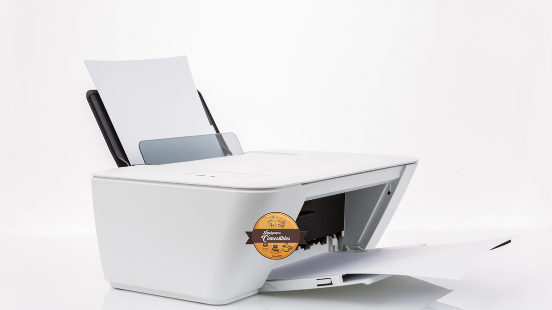 ¿Por qué mi impresora de tinta comestible imprime páginas en blanco?