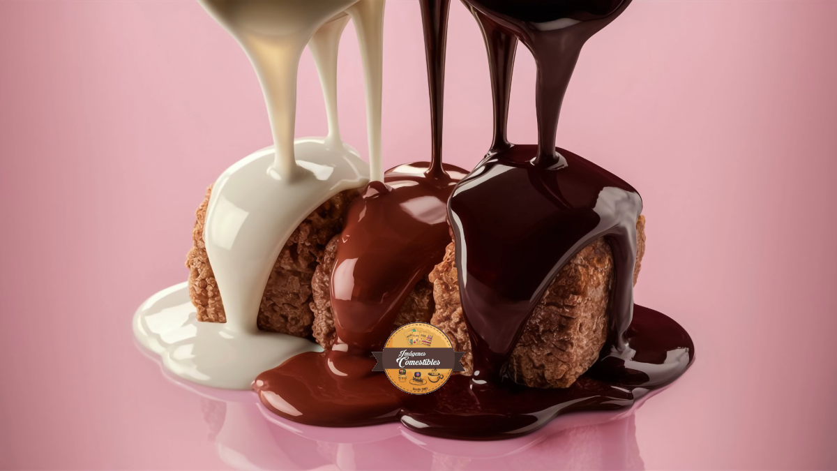 Glaseado espejo perfecto en postres individuales