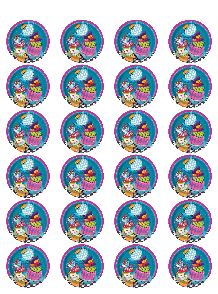 Hoja de azúcar 0.50 - Alicia en el país de las maravillas