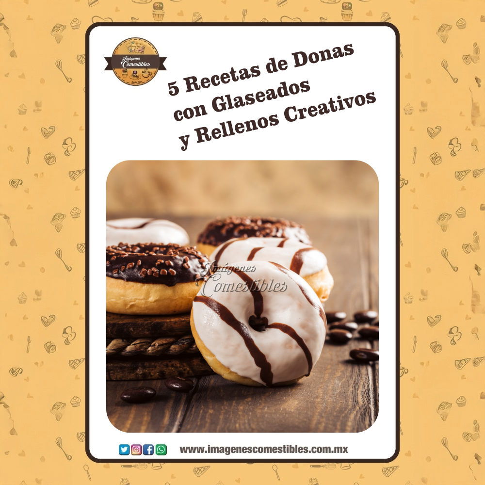 Pack 5 Recetas de Donas con Glaseados y Rellenos Creativos