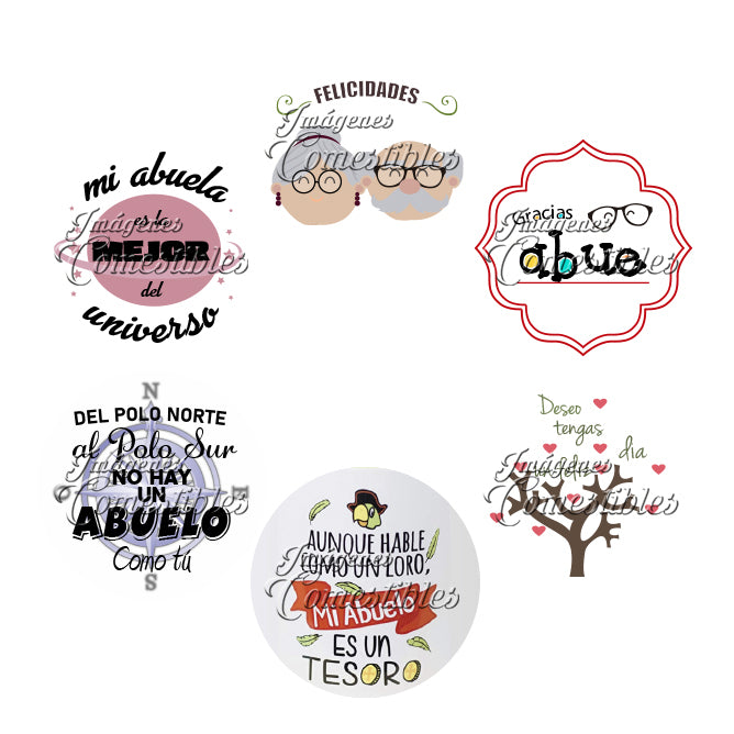 Obleitas comestibles - Abuelitos