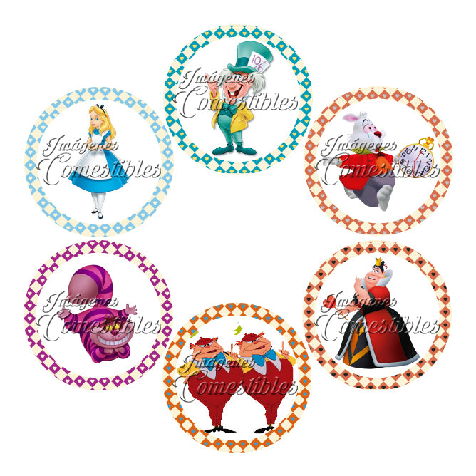 Obleitas comestibles - Alicia en el país de las maravillas