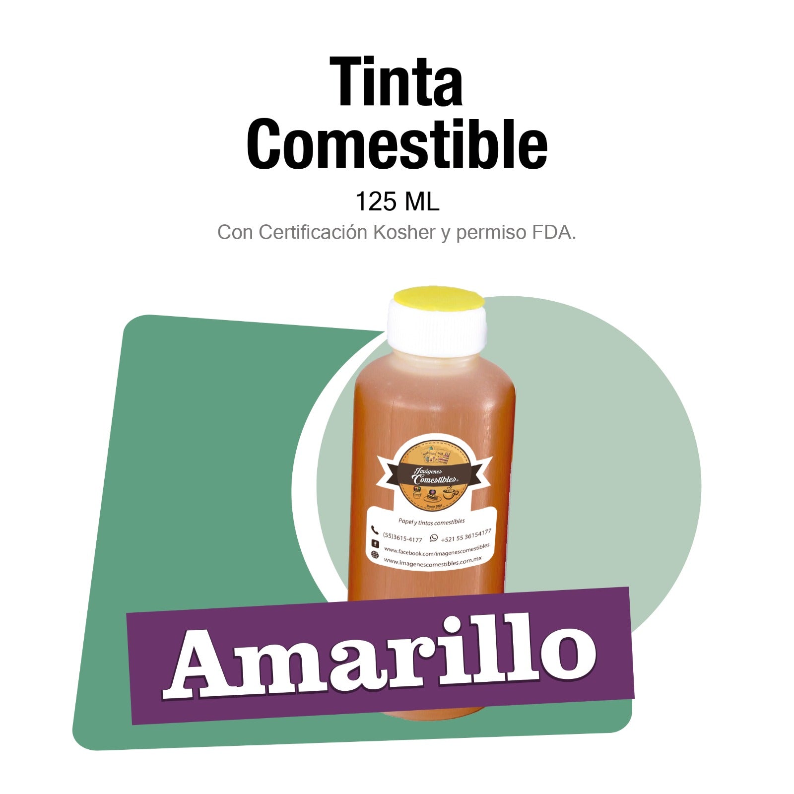 Tinta comestible Amarilla