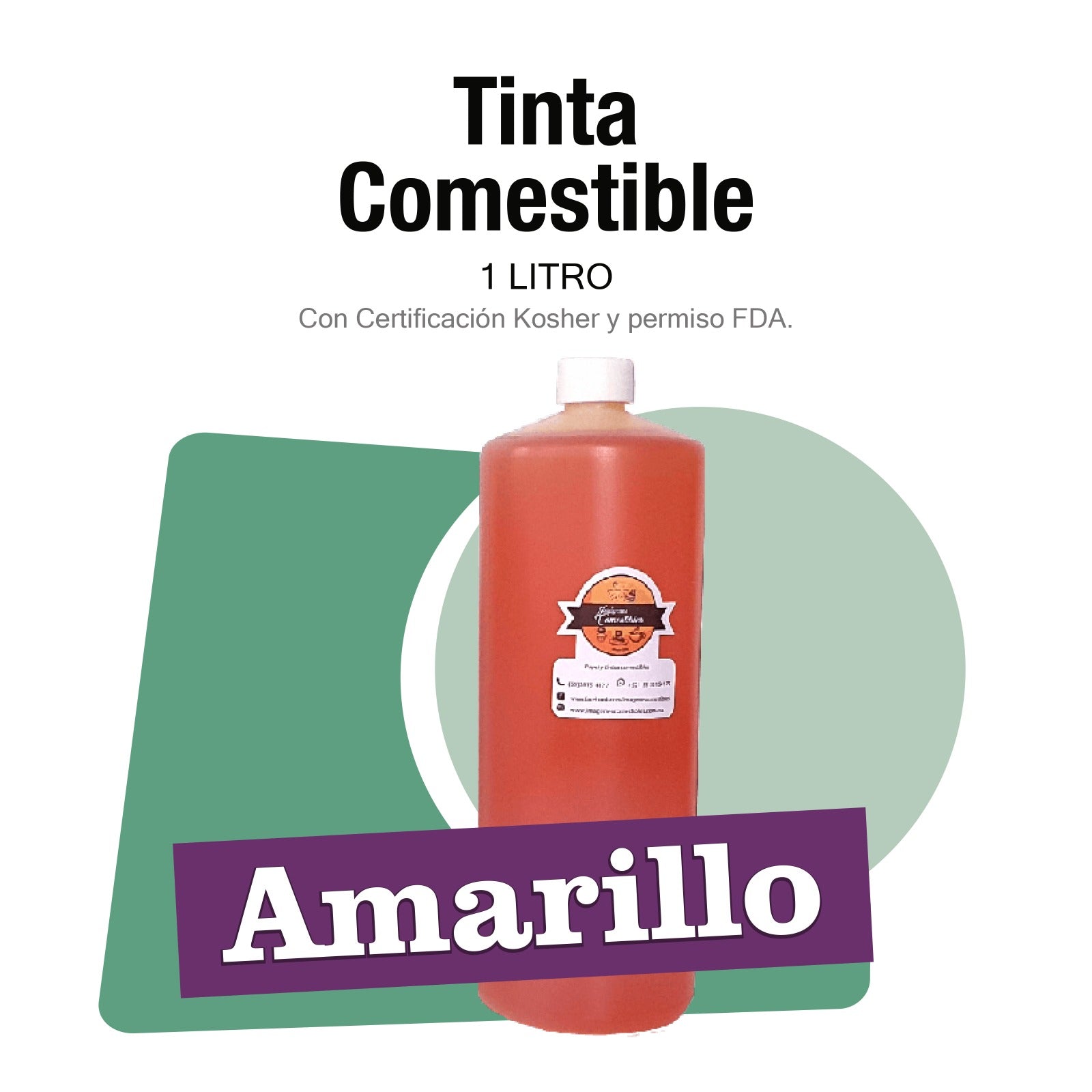 Tinta comestible Amarilla