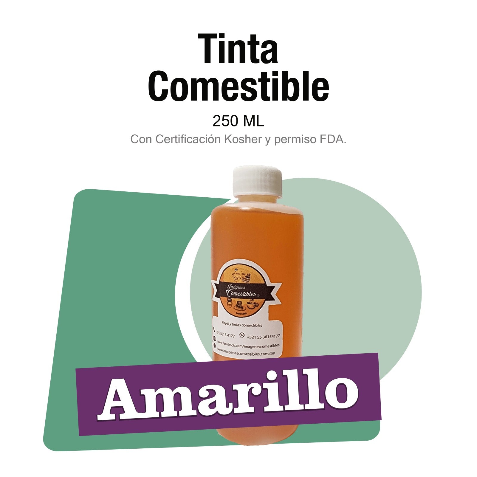 Tinta comestible Amarilla
