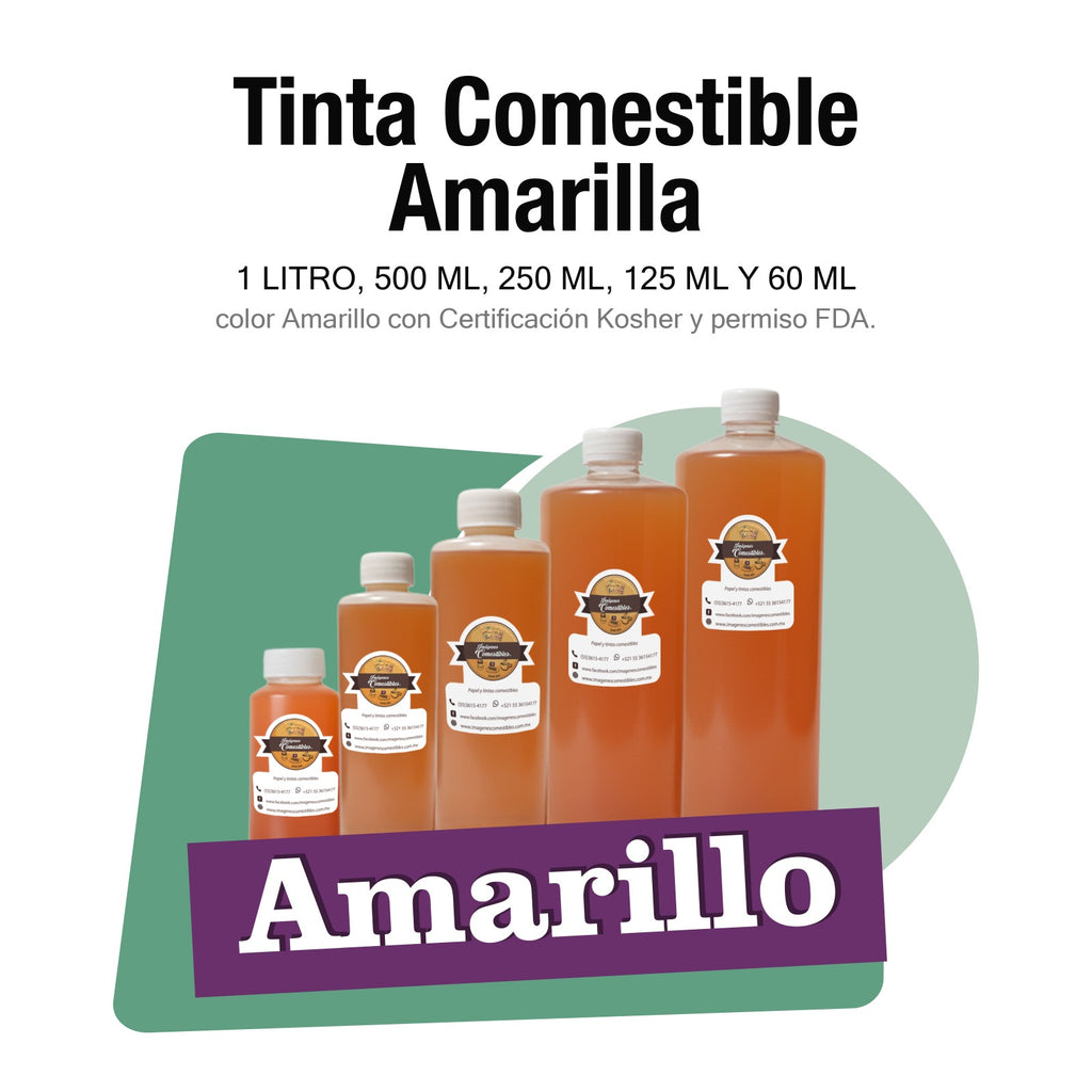 Tinta comestible Amarilla