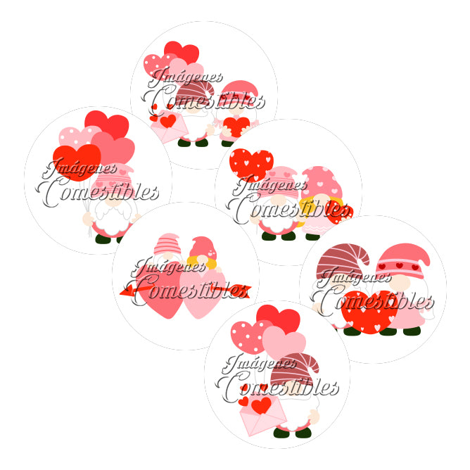 Obleitas comestibles - Amor gnomos