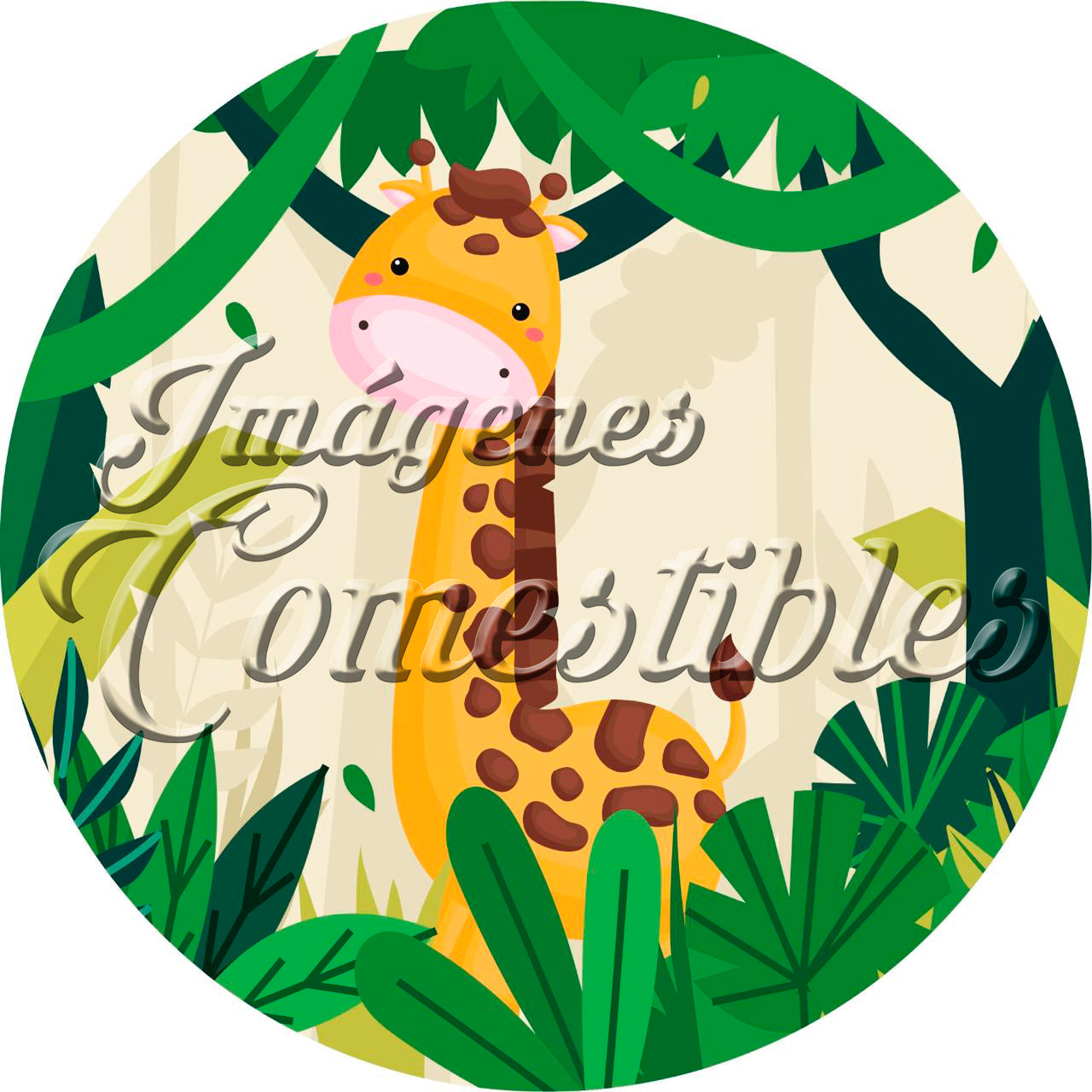 Oblea comestible - Animales de la selva-2