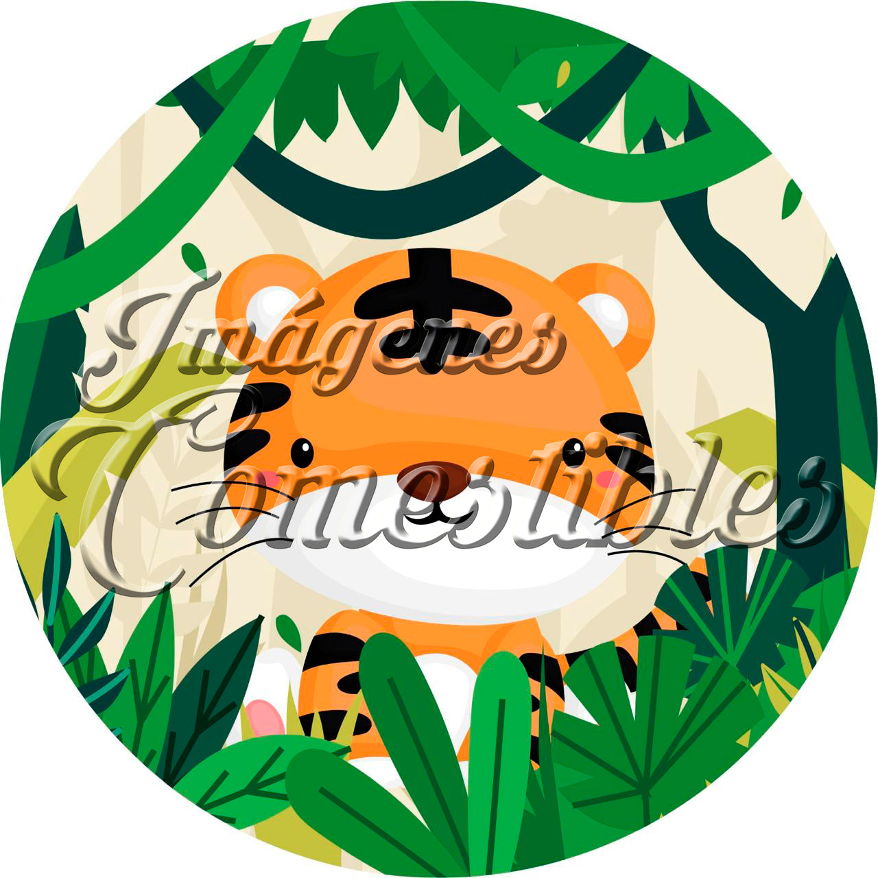 Oblea comestible - Animales de la selva-4