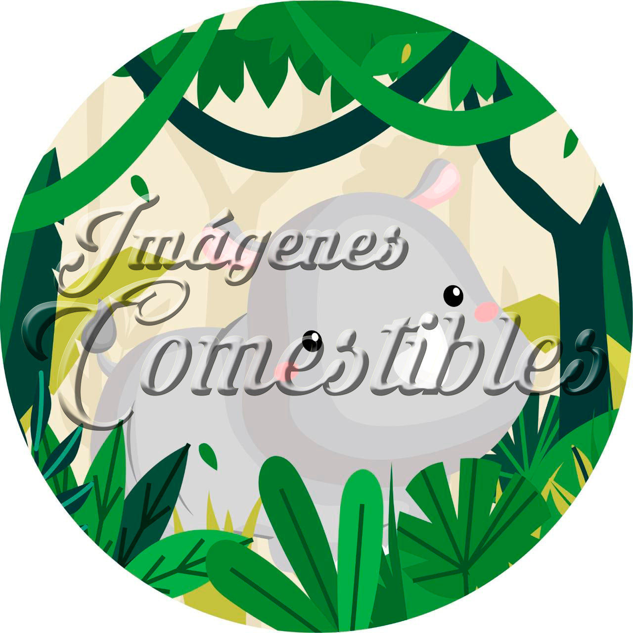 Oblea comestible - Animales de la selva-6