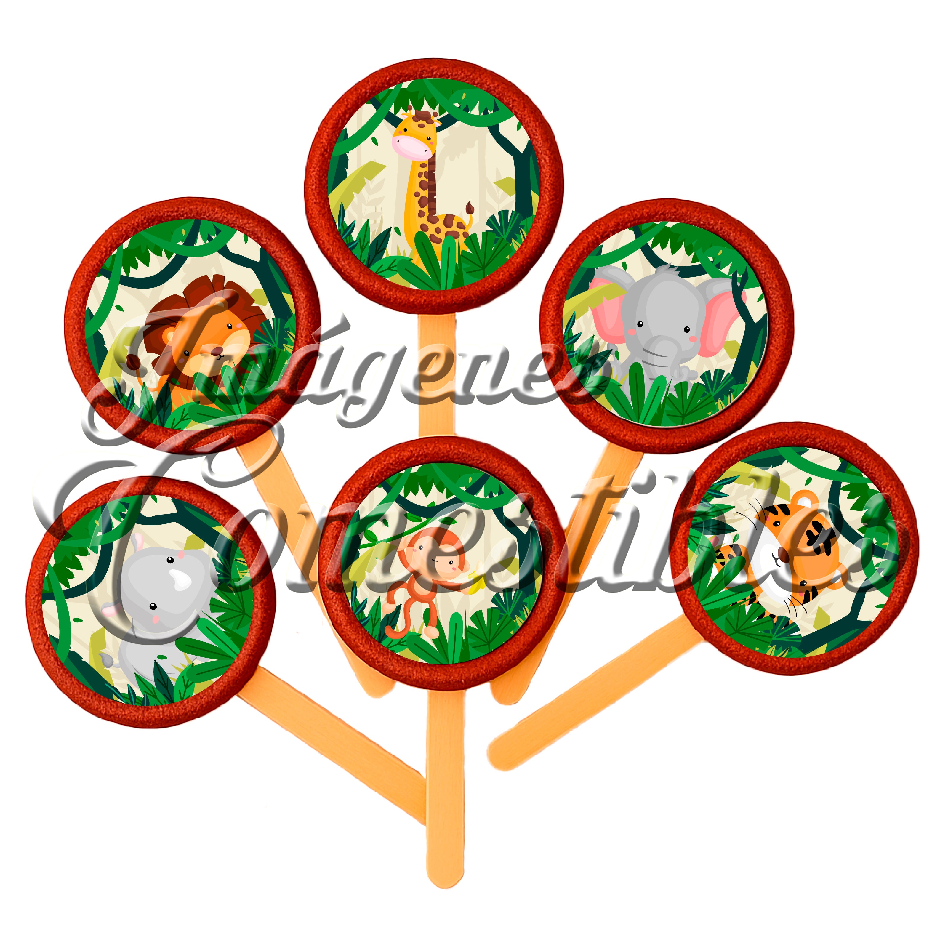 Paletas de chamoy – Animales de la selva