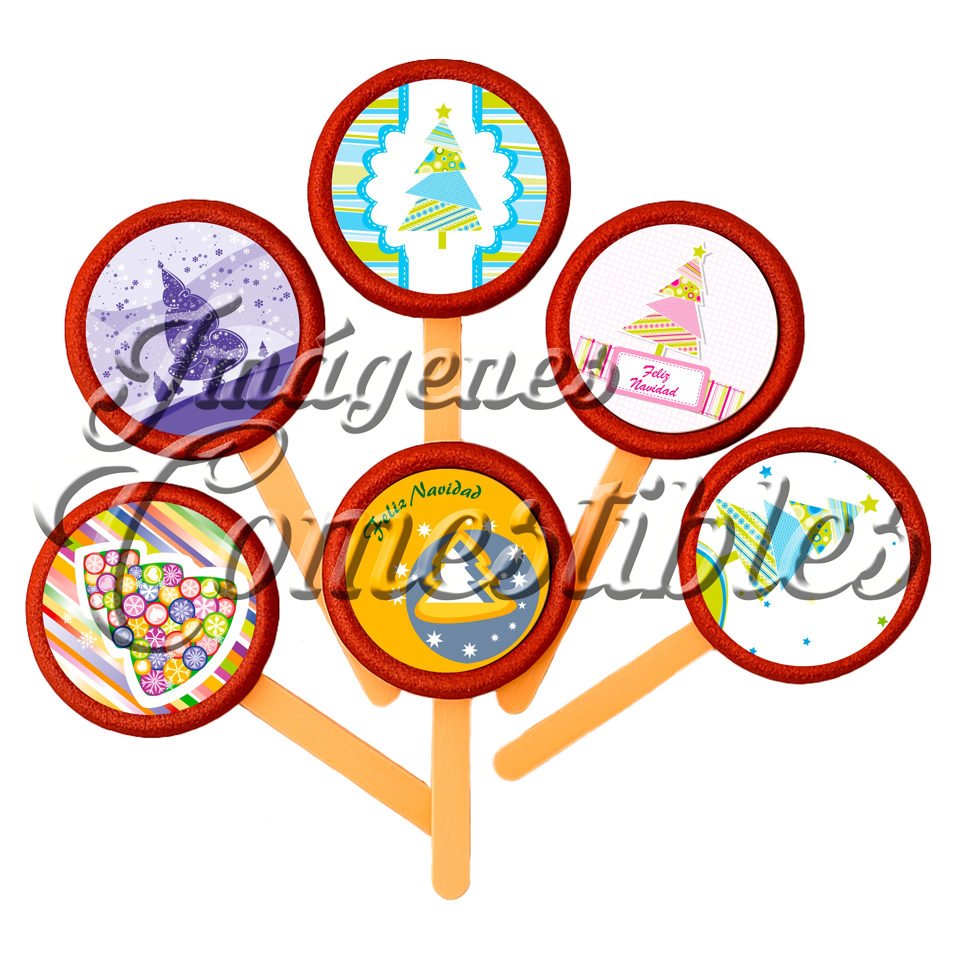 Paletas de chamoy – Árboles de navidad