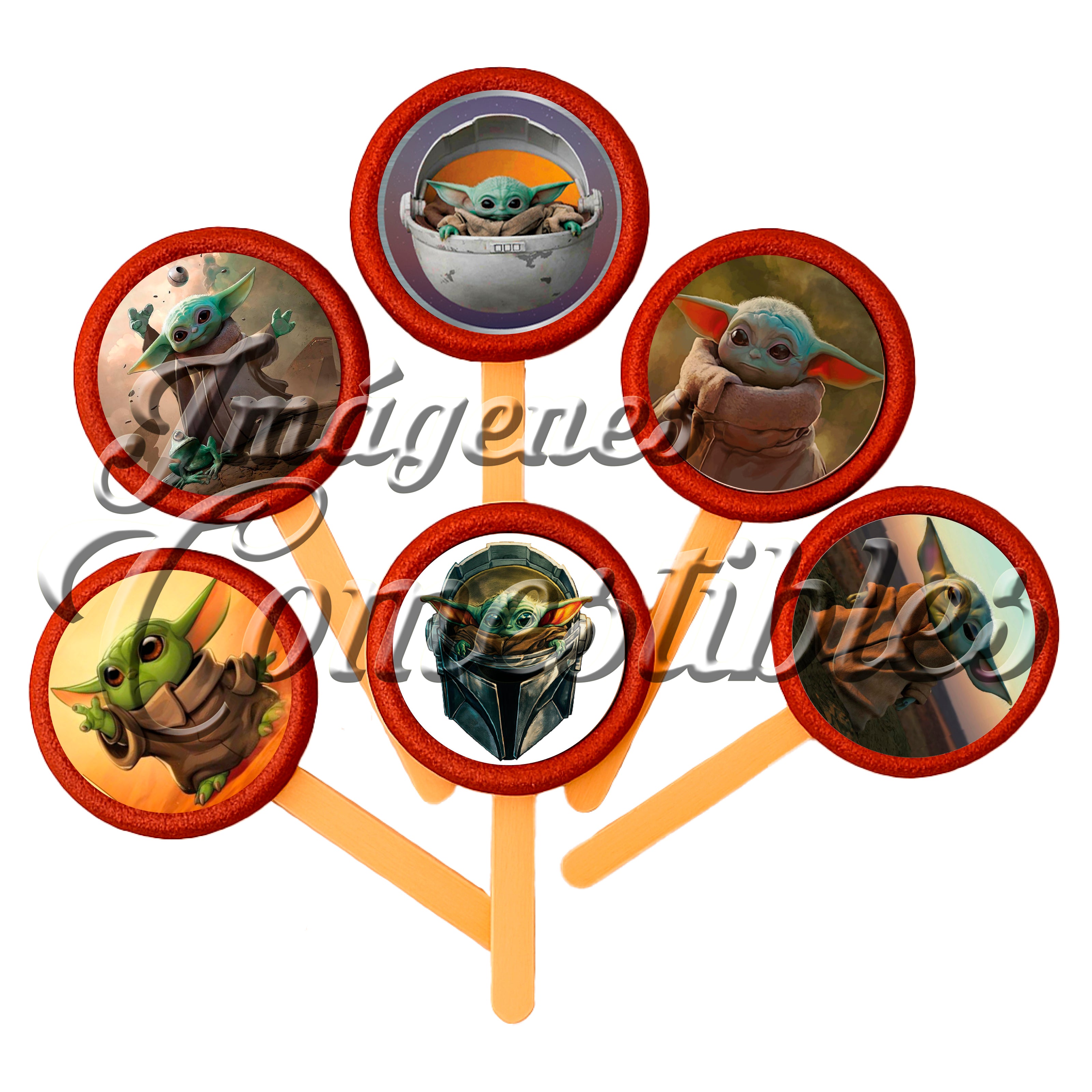 Paletas de chamoy – Baby shower Yoda