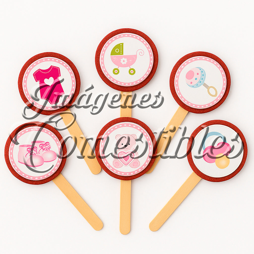 Paletas de chamoy – Baby shower niña