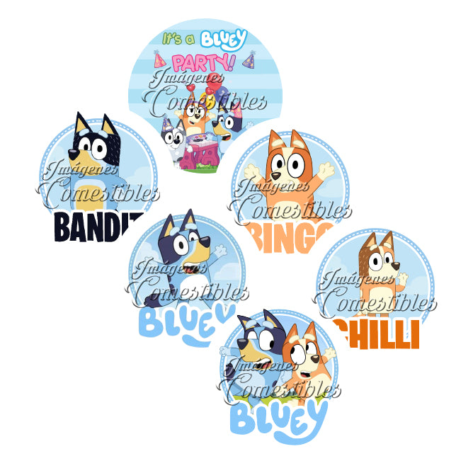 Obleitas comestibles - Bluey