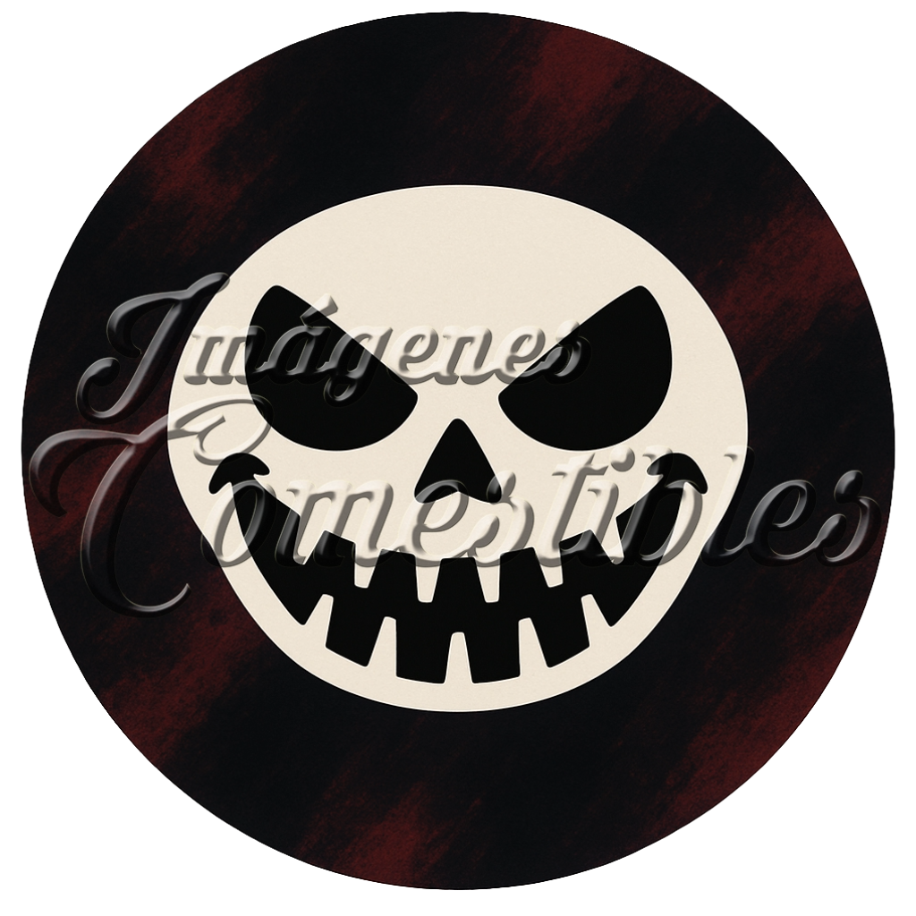 Oblea comestible - Calavera-1