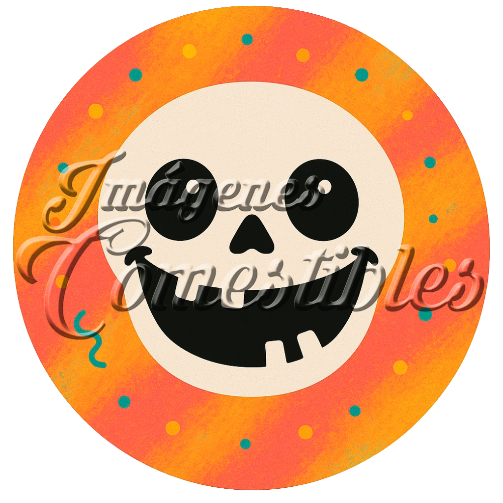 Oblea comestible - Calavera-2