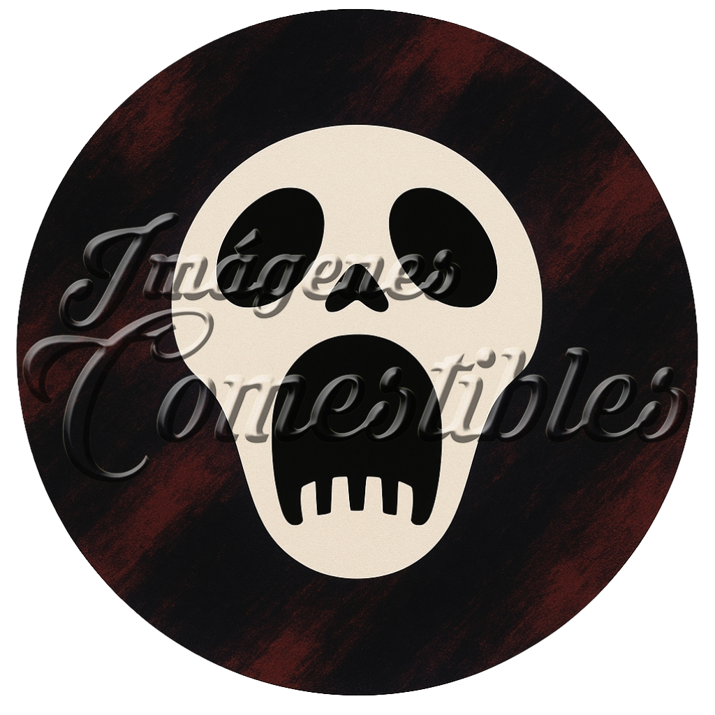 Oblea comestible - Calavera-3