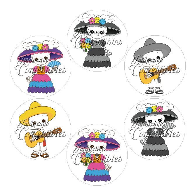 Obleitas comestibles - Catrinos