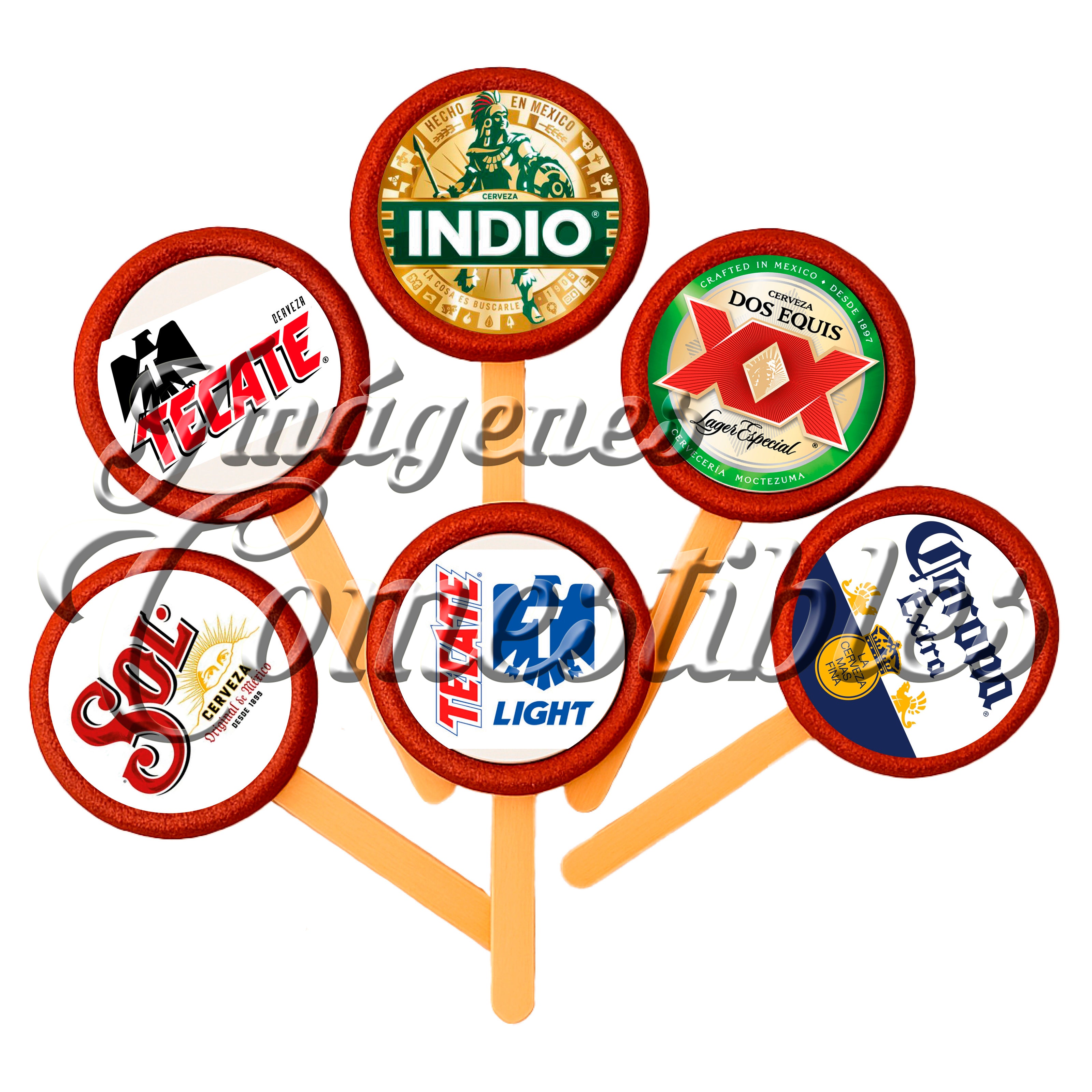 Paletas de chamoy – Cervezas logos