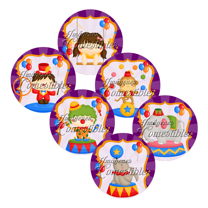 Obleitas comestibles - Circo