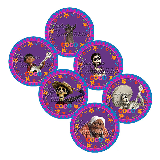 Obleitas comestibles - Coco