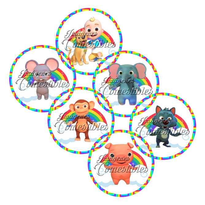 Obleitas comestibles - Cocomelón y mascotas