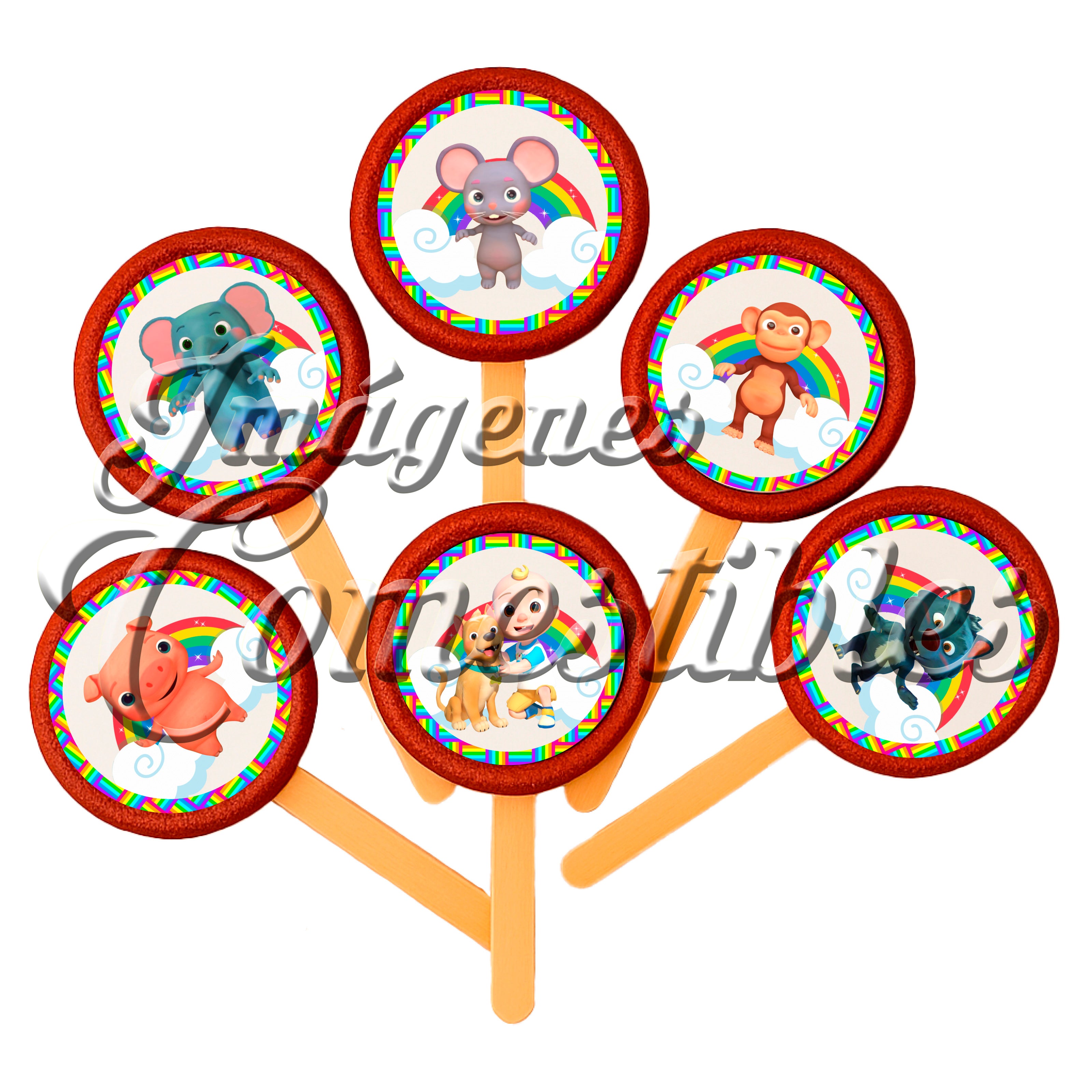 Paletas de chamoy – Cocomelón y mascotas