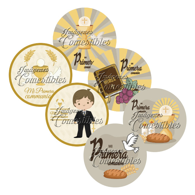 Obleitas comestibles - Comunión niño-2