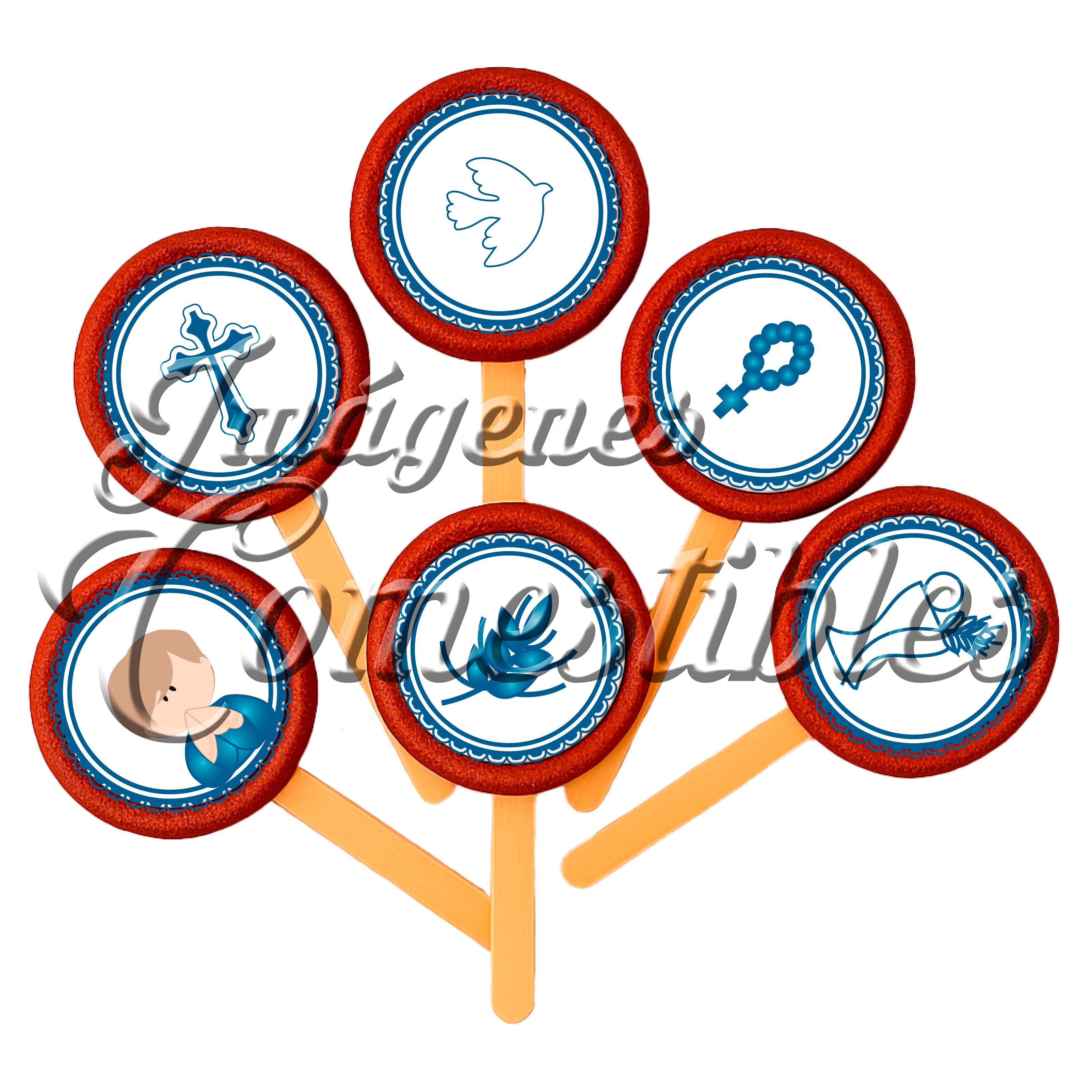 Paletas de chamoy – Comunión niño