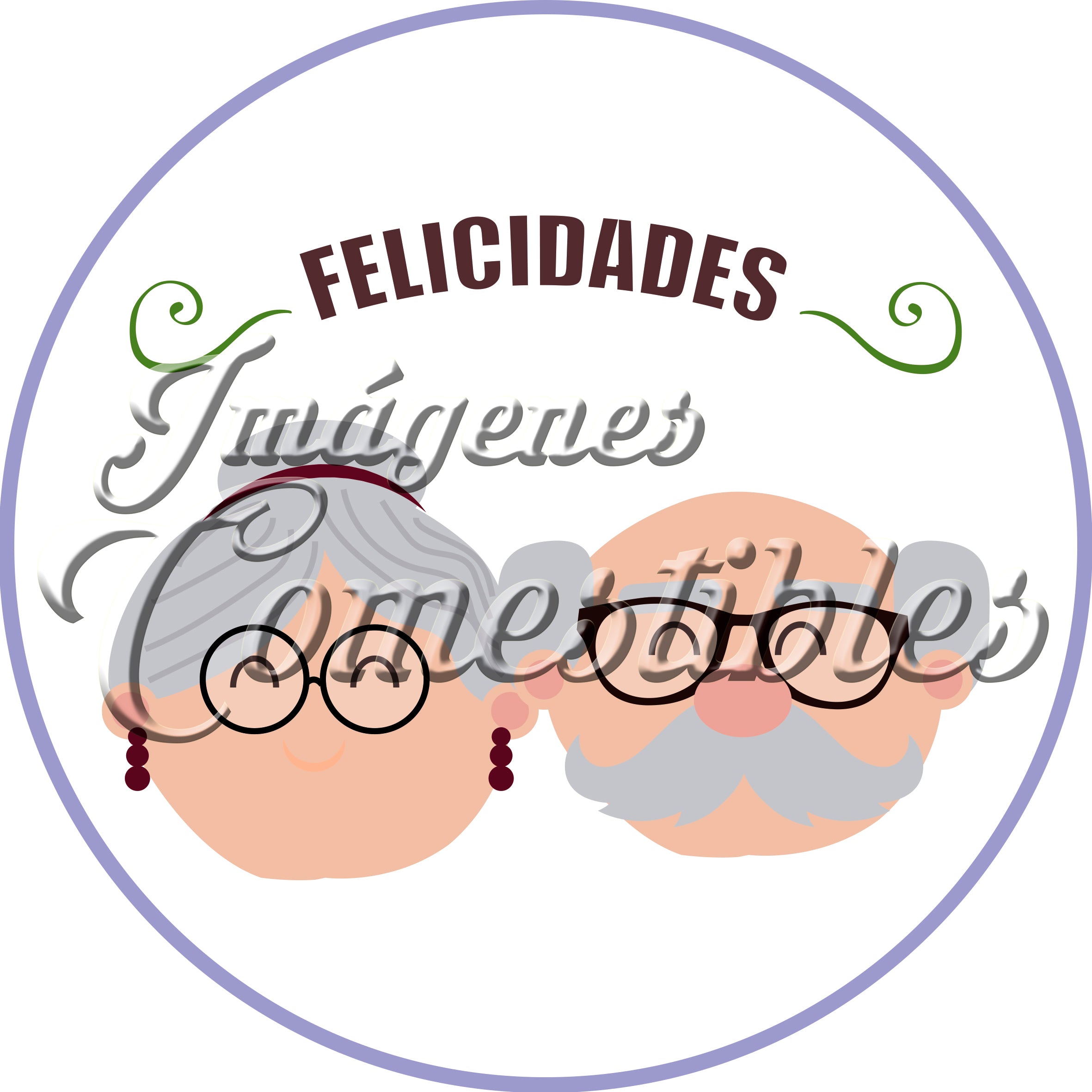 Oblea comestible - Día de los abuelitos