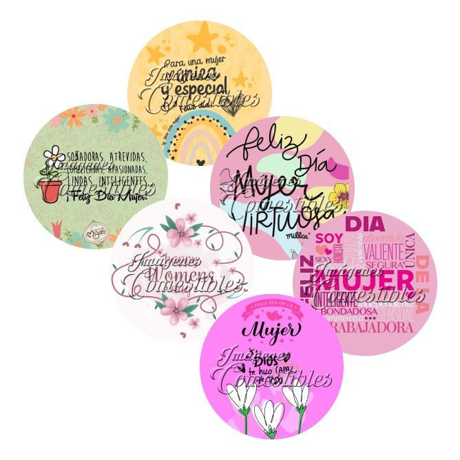 Obleitas comestibles - Día de la mujer