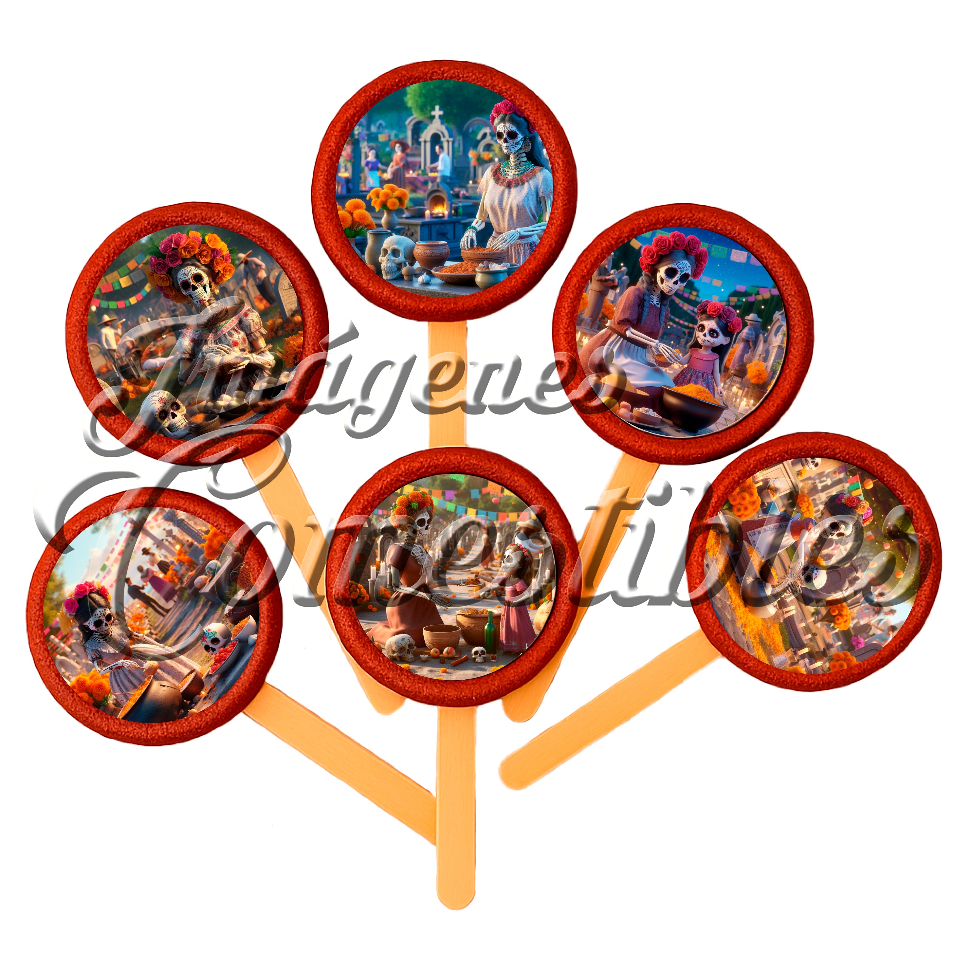 Paletas de chamoy – Día de muertos-3