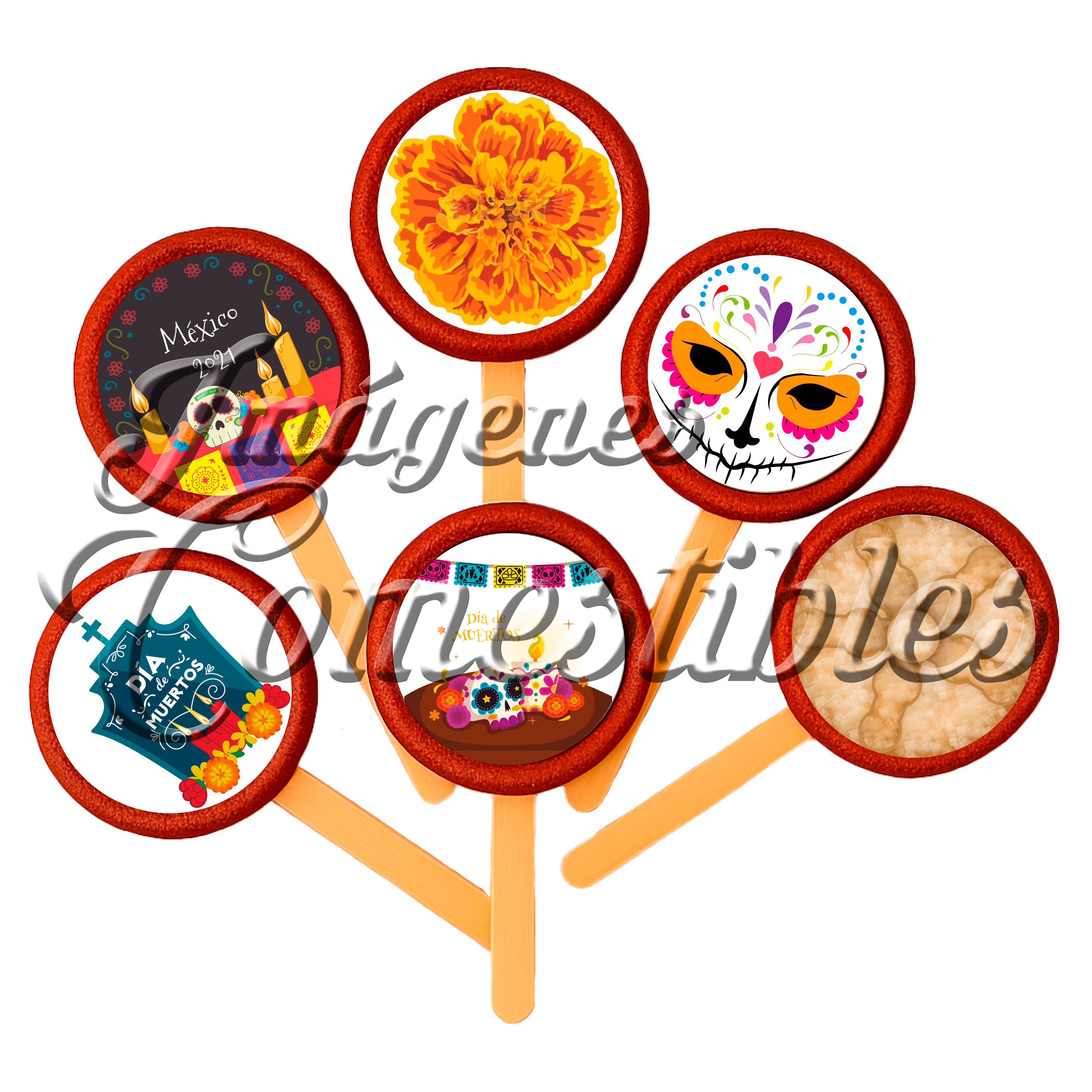 Paletas de chamoy – Día de muertos