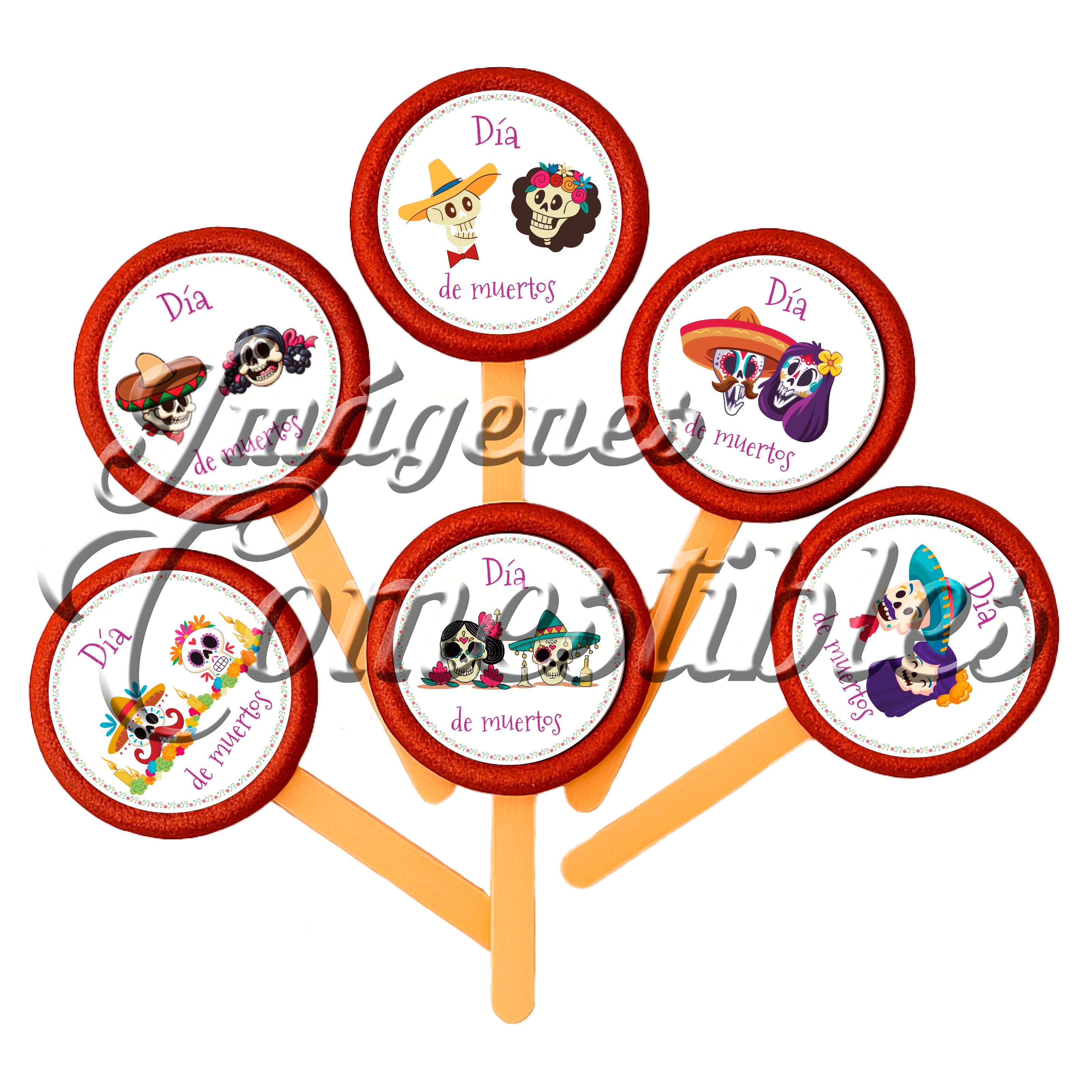 Paletas de chamoy – Día de muertos parejas catrinos