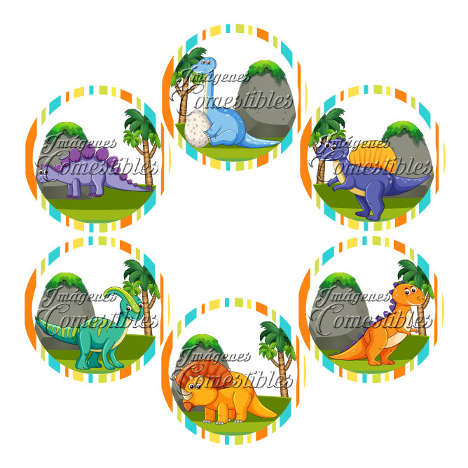 Obleitas comestibles - Dinosaurios