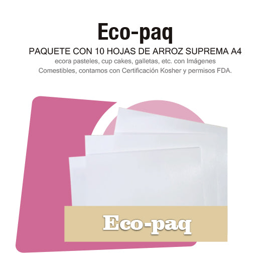 Eco-Paq (40 hojas comestibles)