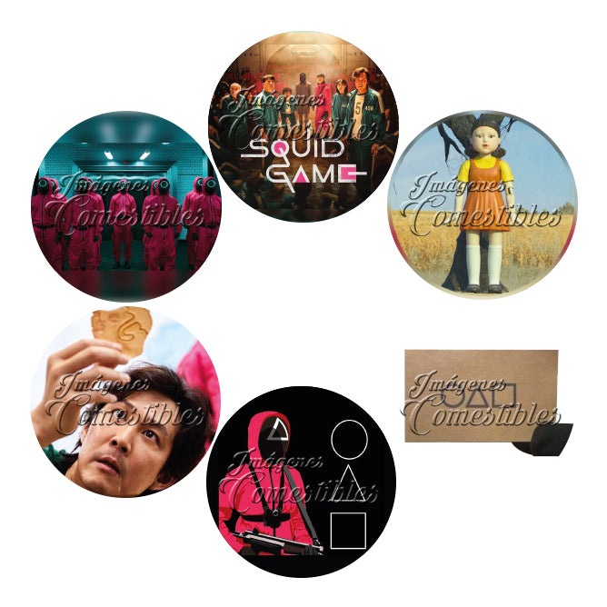 Obleitas comestibles - El juego del calamar