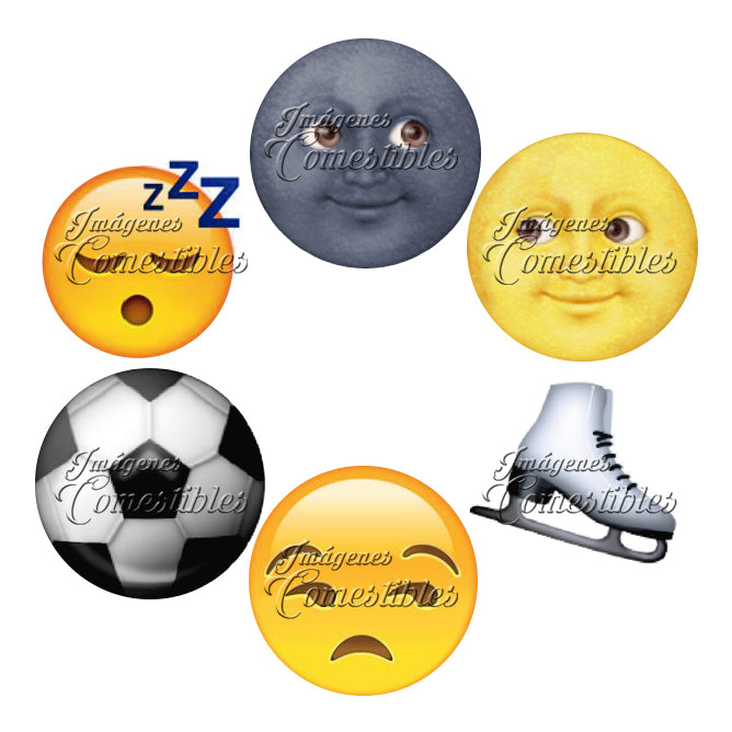 Obleitas comestibles - Emojis-7