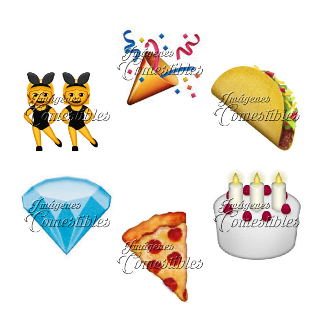 Obleitas comestibles - Emojis-8