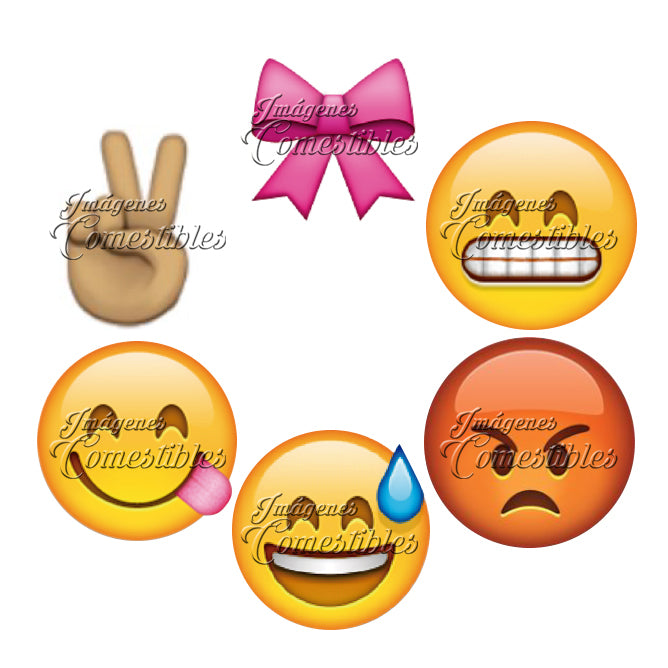 Obleitas comestibles - Emojis-9