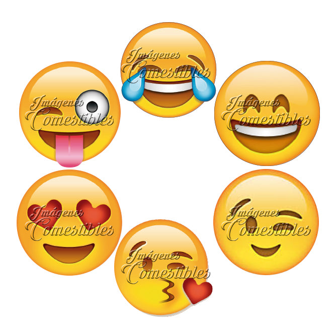 Obleitas comestibles - Emojis