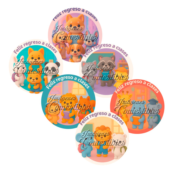 Obleitas comestibles - Feliz regreso a clases