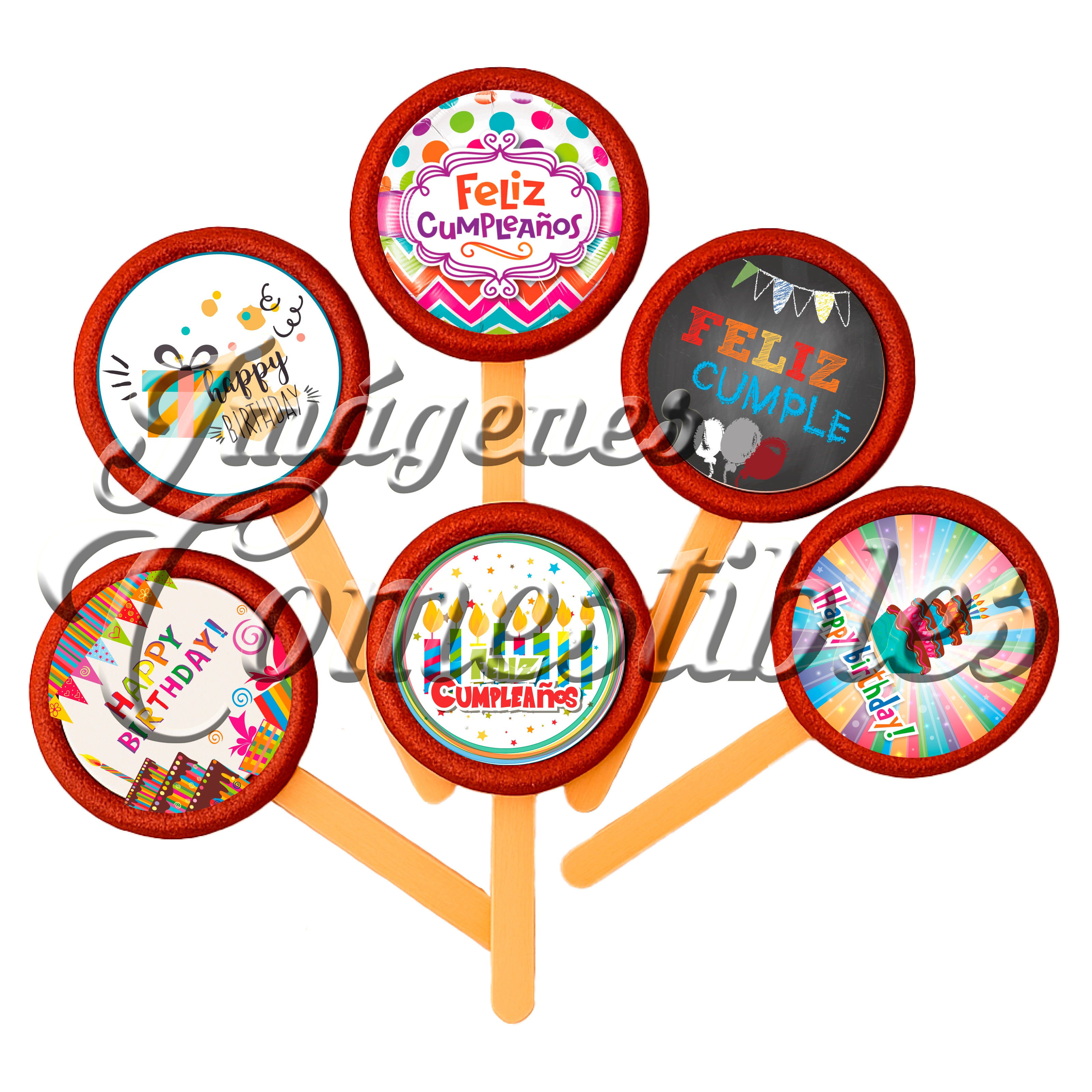 Paletas de chamoy – Feliz cumpleaños