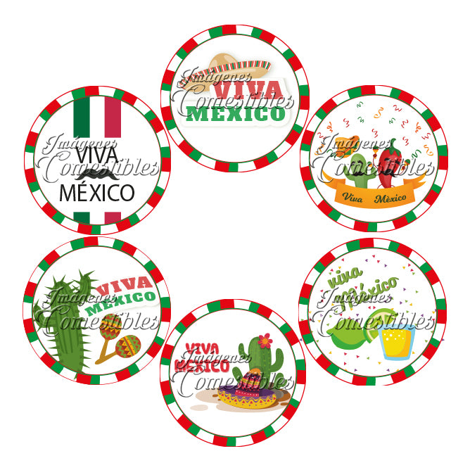 Obleitas comestibles - Fiestas patrias