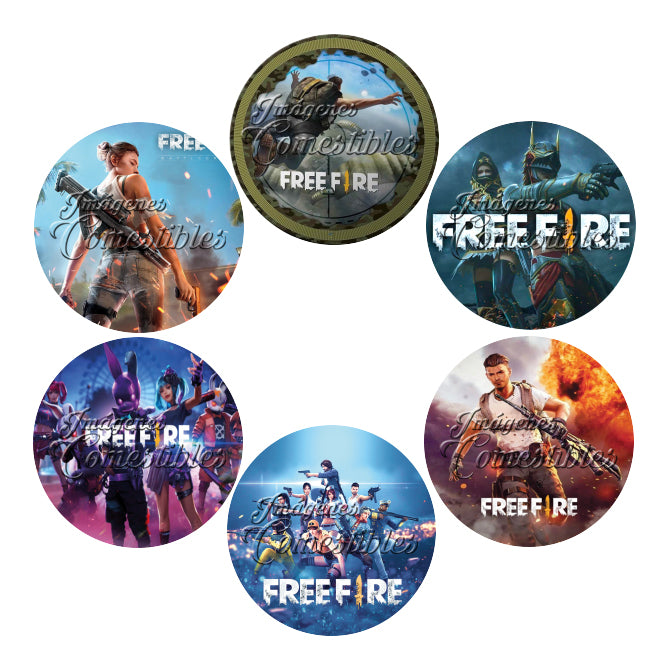 Obleitas comestibles - Freefire