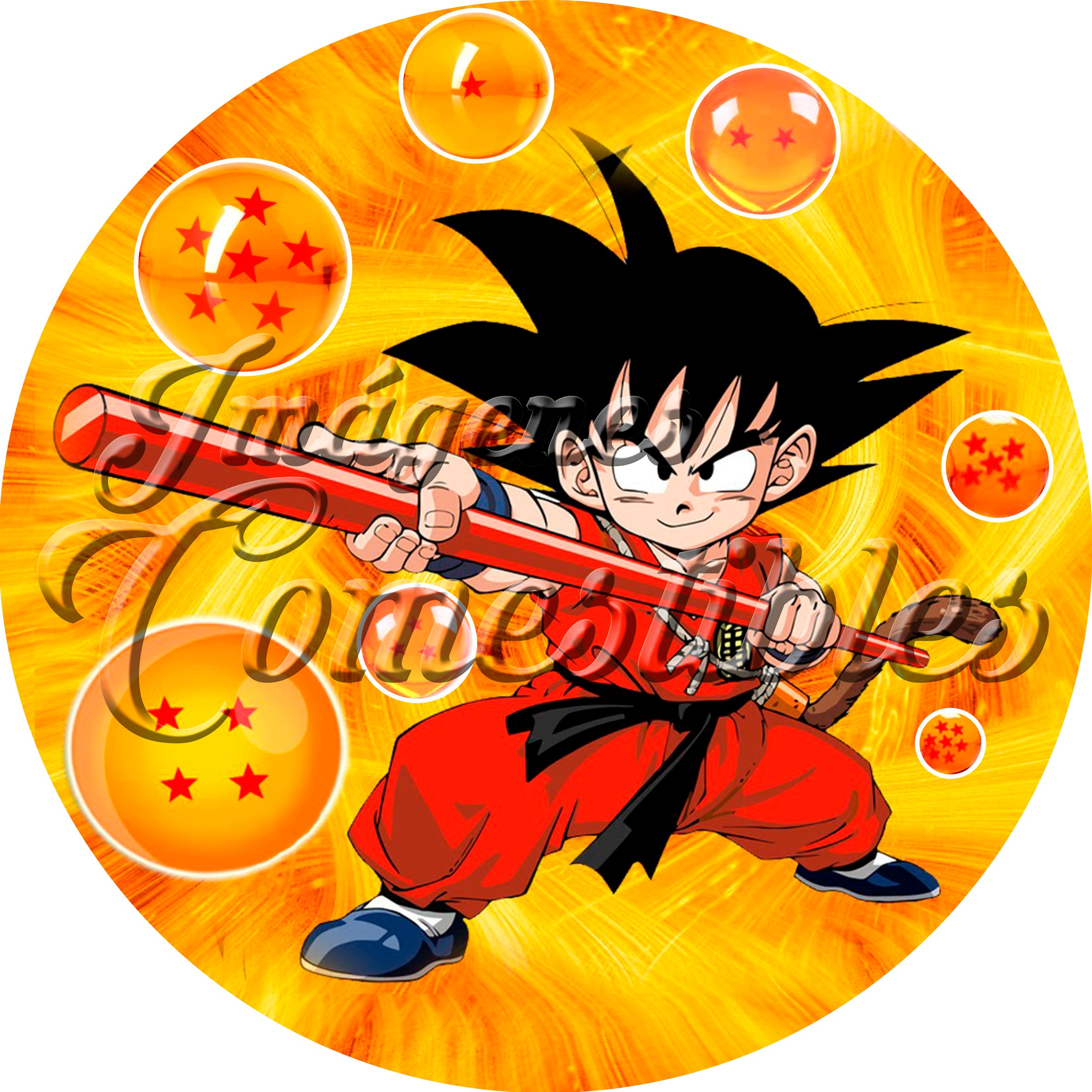 Oblea comestible - Goku esferas