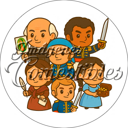 Oblea comestible - Héroes de Independencia