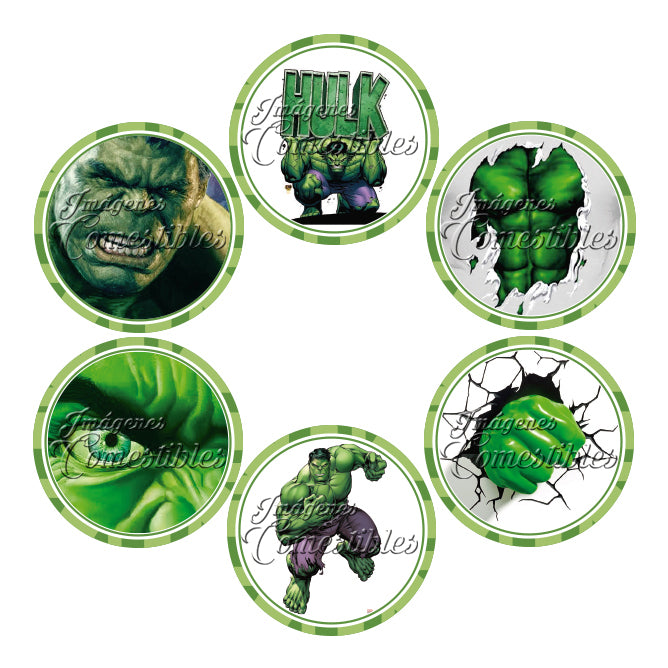 Obleitas comestibles - Hulk