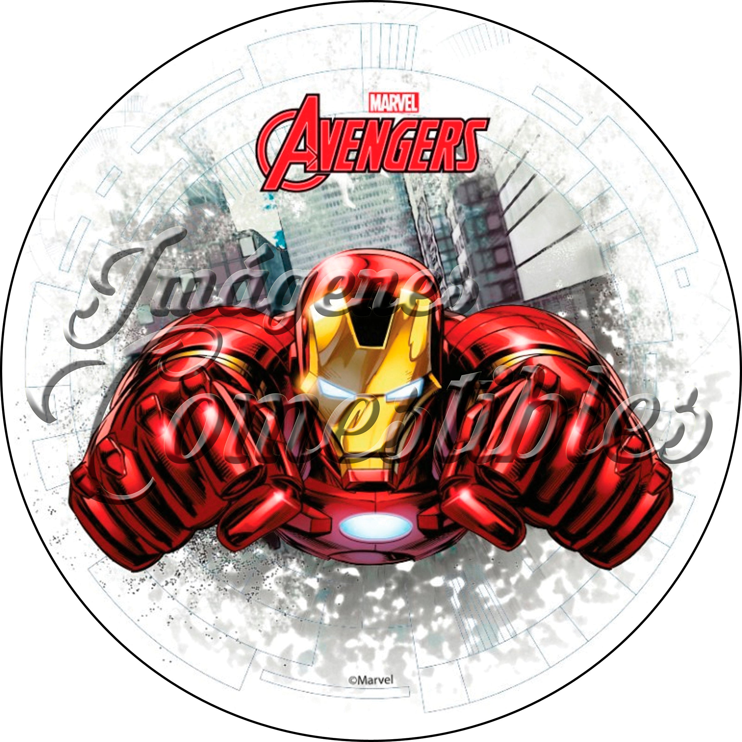 Oblea comestible - Iron Man-1